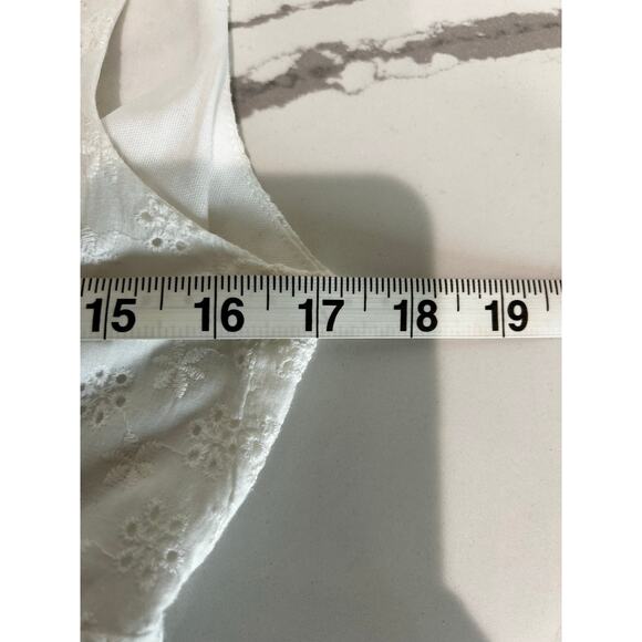 Altar'd State‎ Eyelet Embroidered Halter White Dress Sz Small Women 100% Cotton - Picture 8 of 11